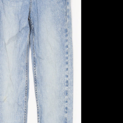 Matalan Womens Blue  Denim Cropped Jeans Size 34 in L25 in