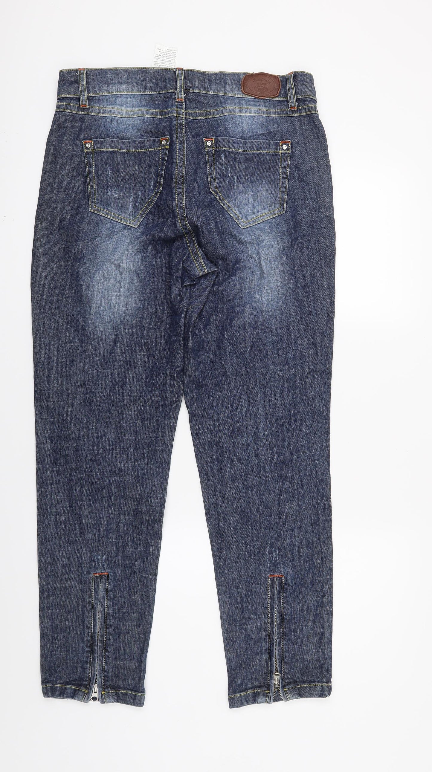 Denim mados Womens Blue  Denim Skinny Jeans Size 12 L27 in
