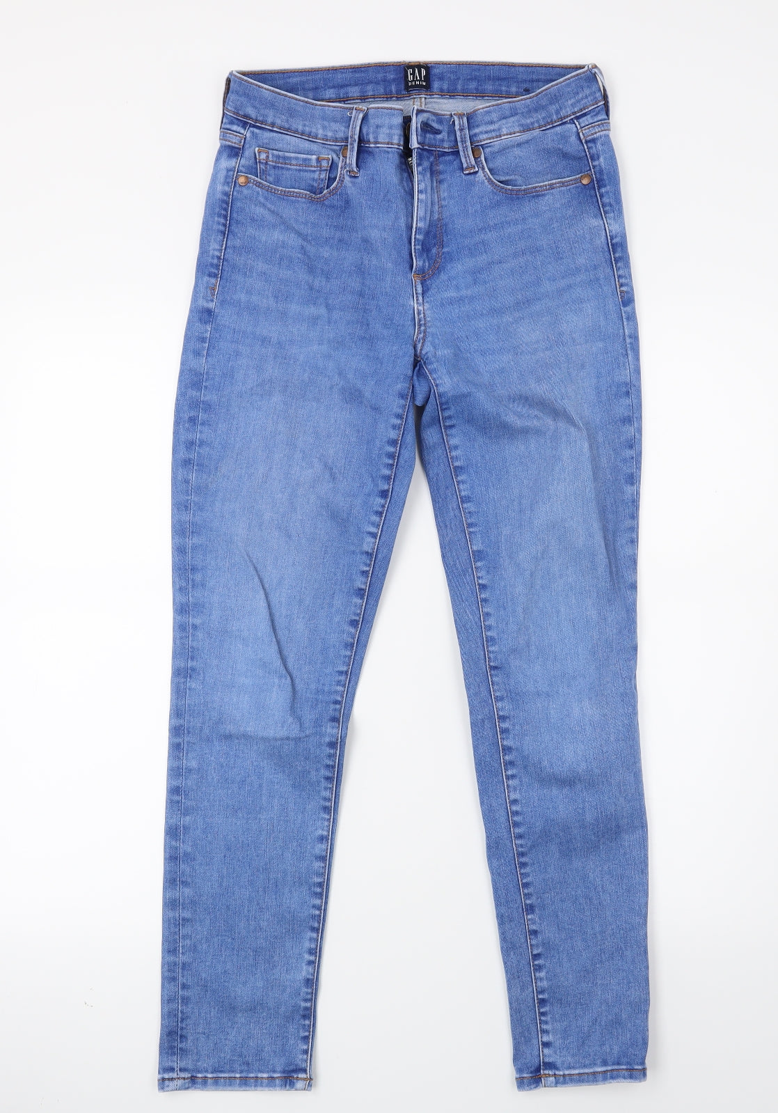 Womens UK Size 28 Gap Regular Fit Skinny Blue Jeans