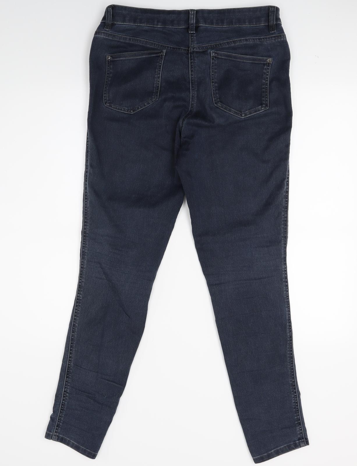 NEXT Womens Blue  Denim Skinny Jeans Size 12 L27 in