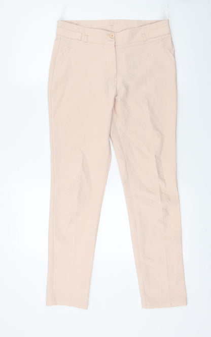 Miss Beyaz Womens Pink   Trousers  Size 10 L26 in
