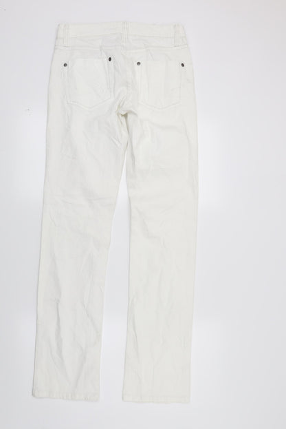 Womens UK Size 28 Esprit Regular Fit Straight White Jeans