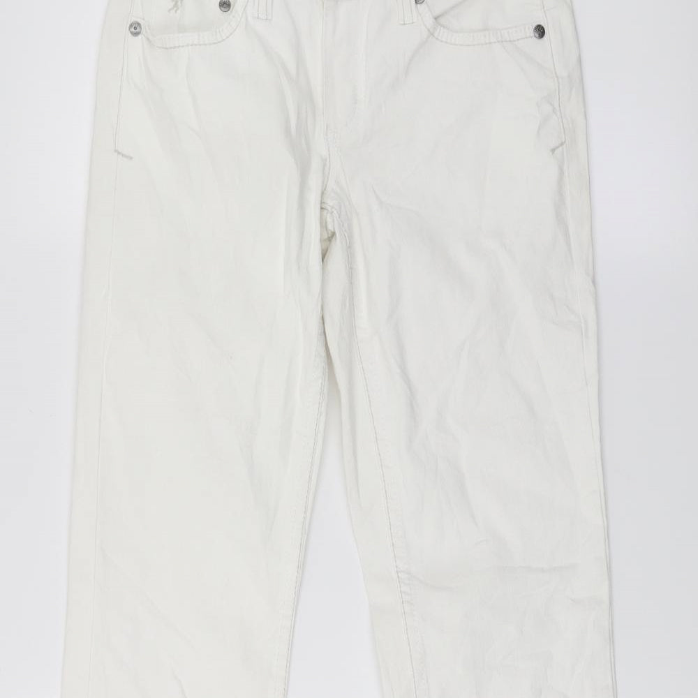 Womens UK Size 28 Esprit Regular Fit Straight White Jeans