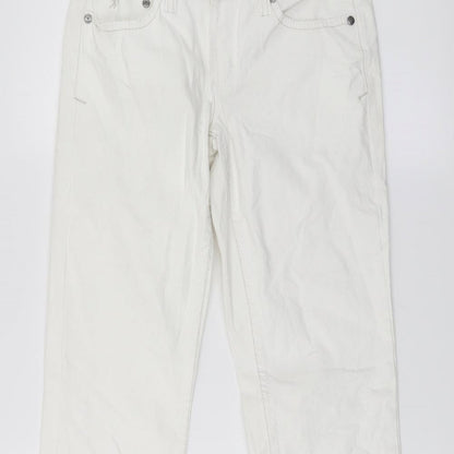 Womens UK Size 28 Esprit Regular Fit Straight White Jeans