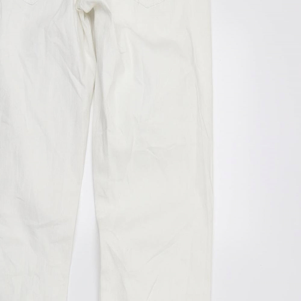 Womens UK Size 28 Esprit Regular Fit Straight White Jeans