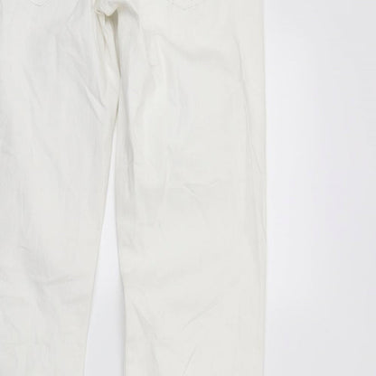 Womens UK Size 28 Esprit Regular Fit Straight White Jeans