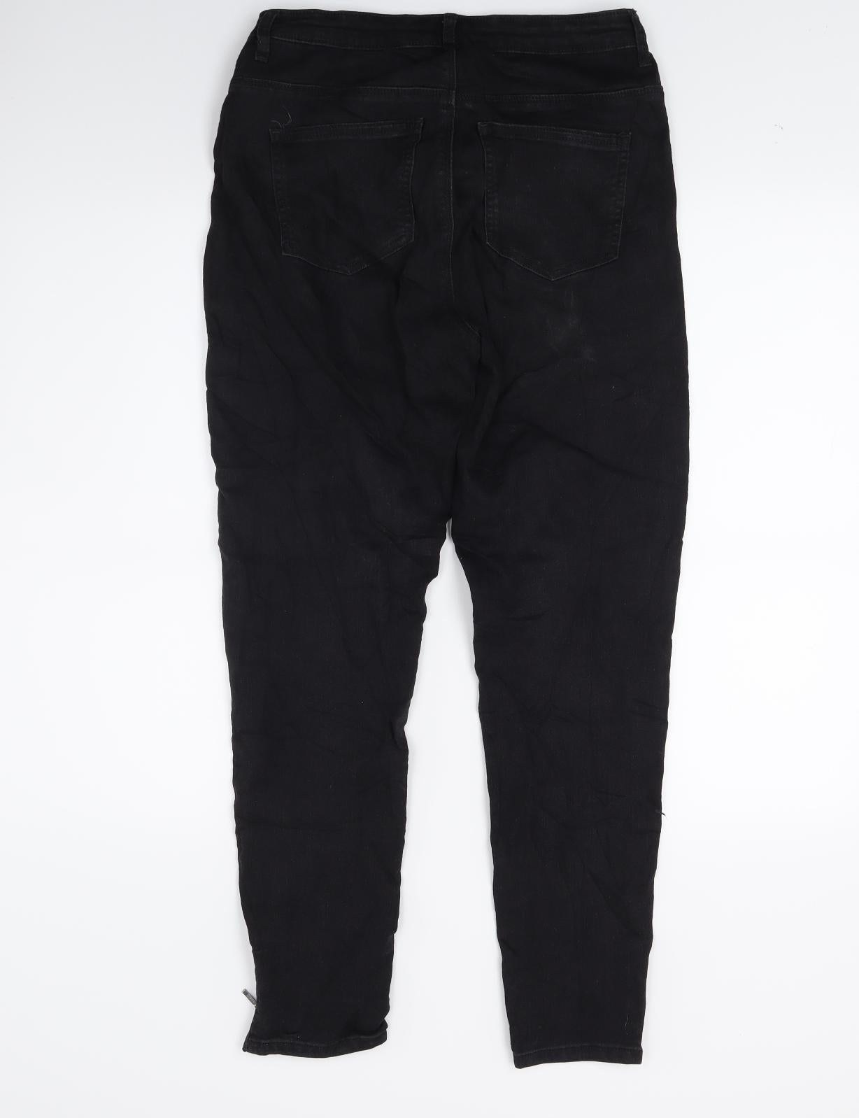 Only Womens Black  Denim Skinny Jeans Size 32 in L25 in