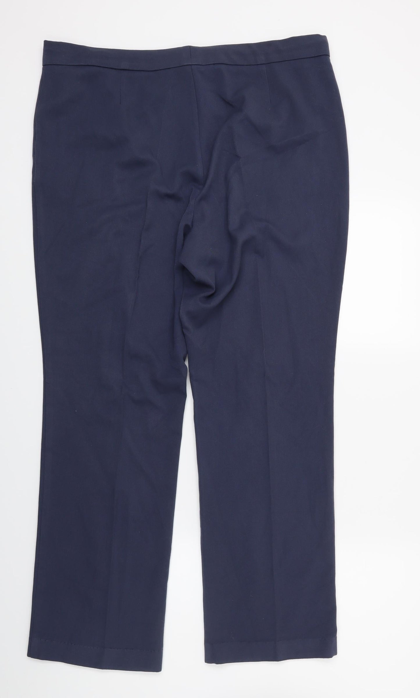 Womens UK Size 16 Marks and Spencer Regular Fit  Blue Trousers