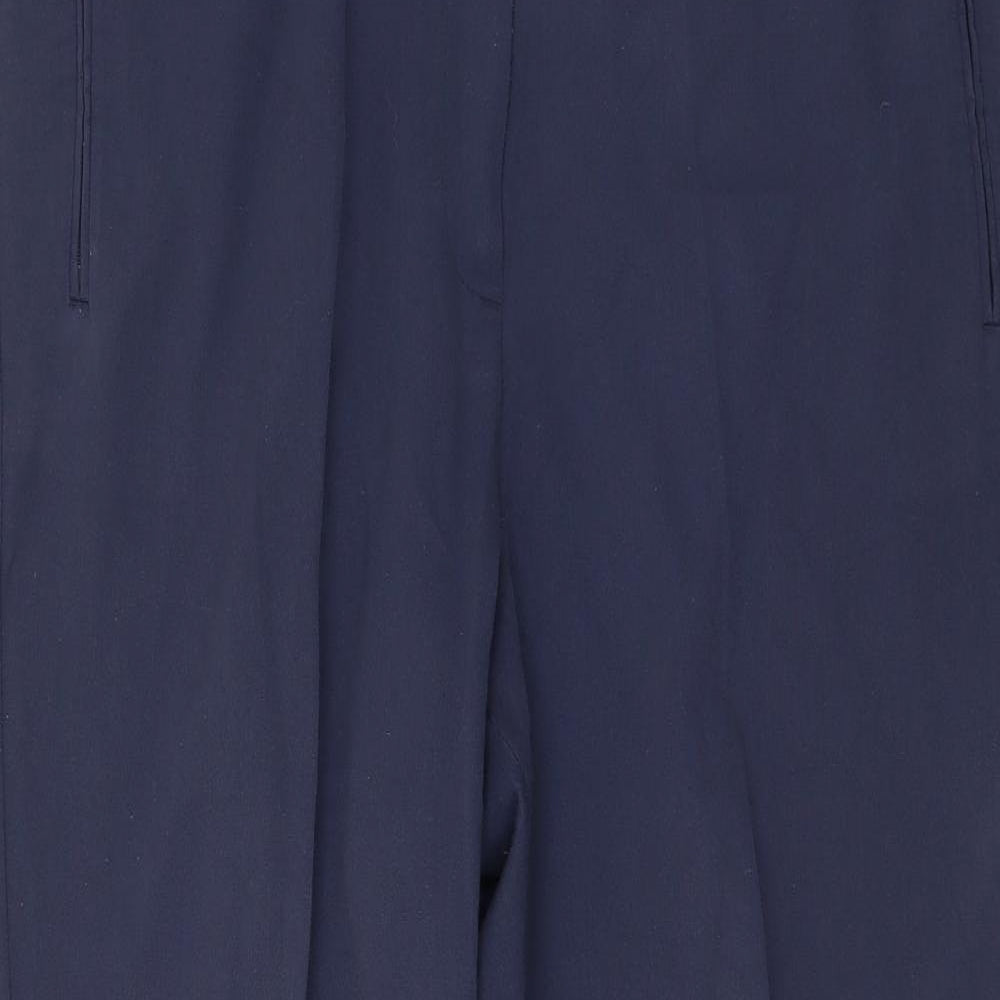 Womens UK Size 16 Marks and Spencer Regular Fit  Blue Trousers