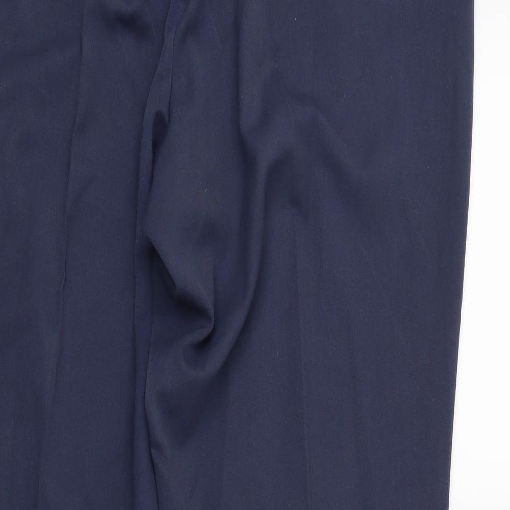 Womens UK Size 16 Marks and Spencer Regular Fit  Blue Trousers