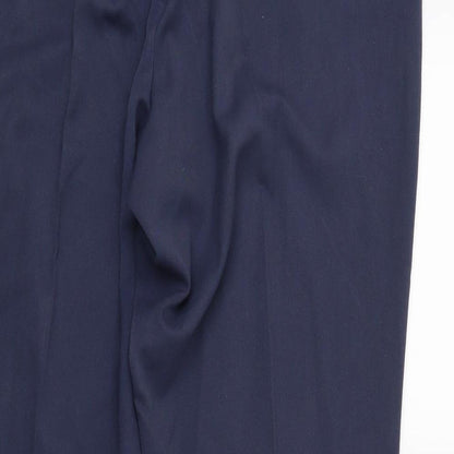 Womens UK Size 16 Marks and Spencer Regular Fit  Blue Trousers