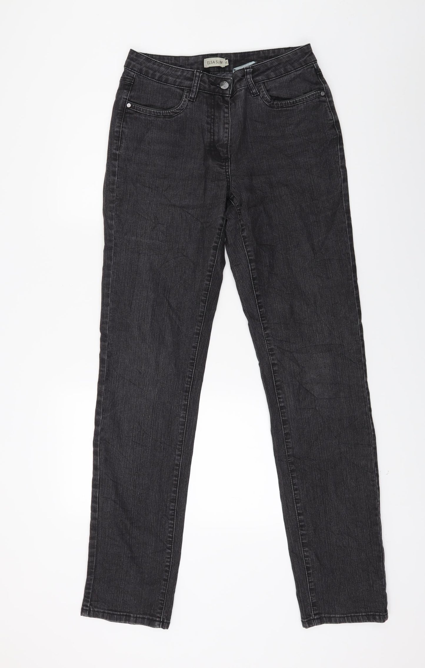Elsa Womens Black  Denim Skinny Jeans Size 8 L30 in