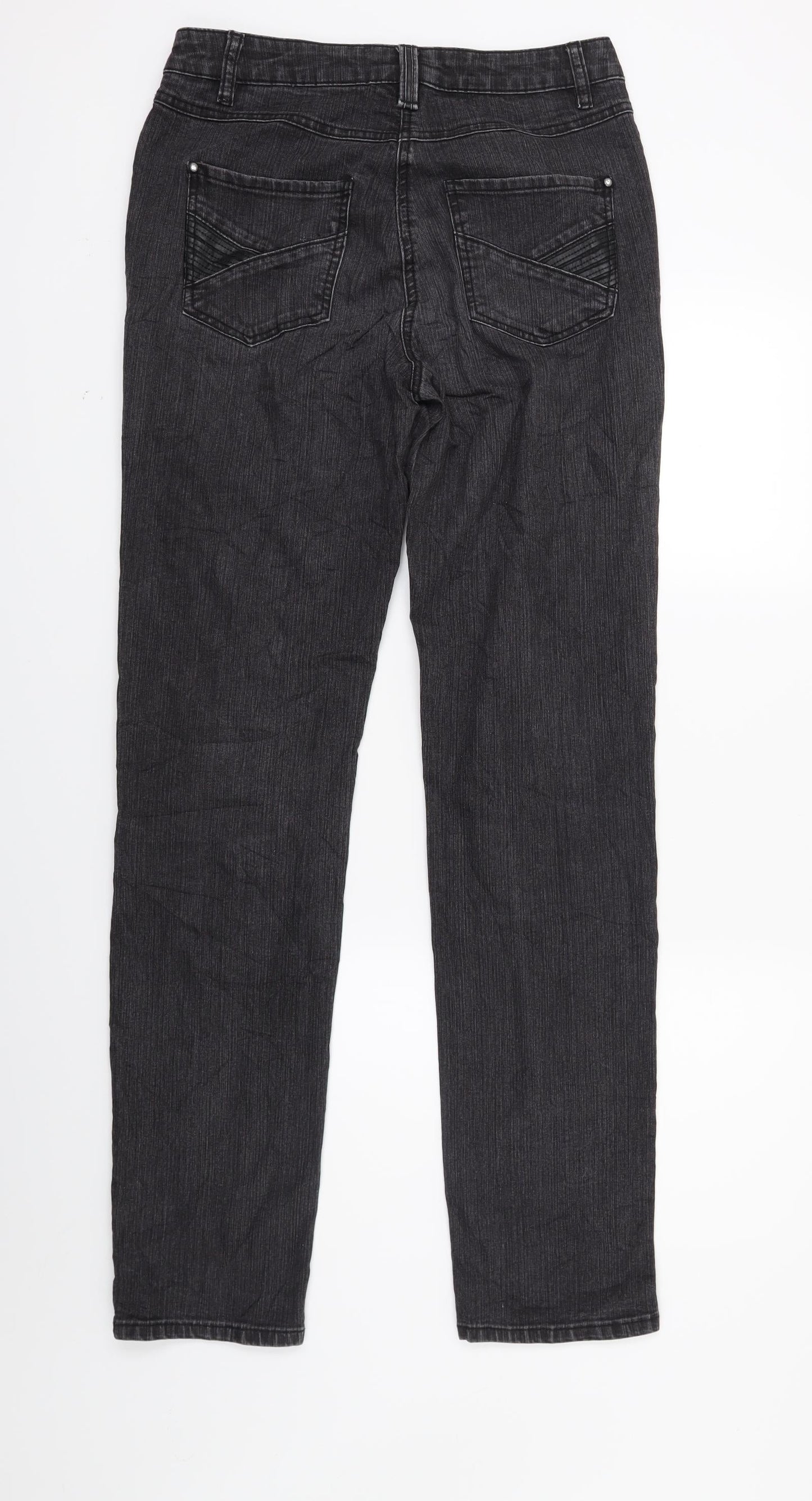Elsa Womens Black  Denim Skinny Jeans Size 8 L30 in