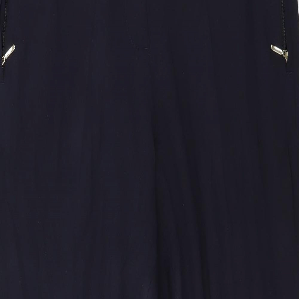 Womens UK Size 14 Marks and Spencer Regular Fit  Blue Trousers