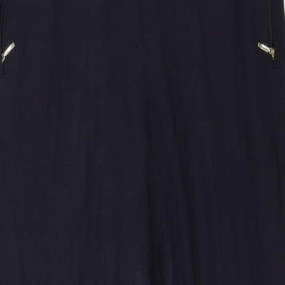Womens UK Size 14 Marks and Spencer Regular Fit  Blue Trousers