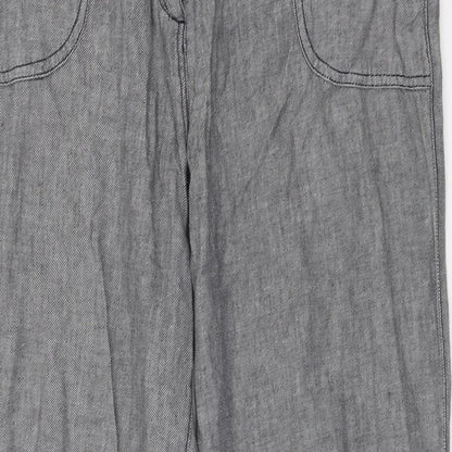 Debenhams Womens Grey  Denim Straight Jeans Size 14 L27 in