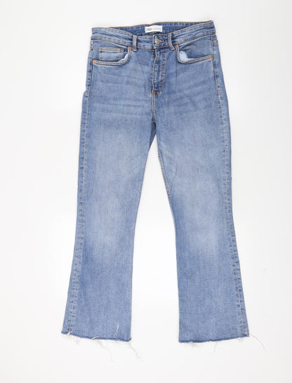 Zara Womens Blue  Denim Bootcut Jeans Size 12 L24 in