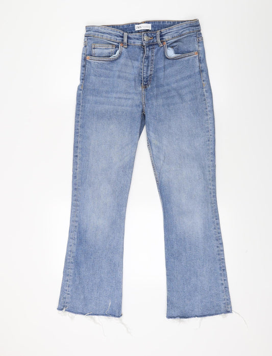 Zara Womens Blue  Denim Bootcut Jeans Size 12 L24 in