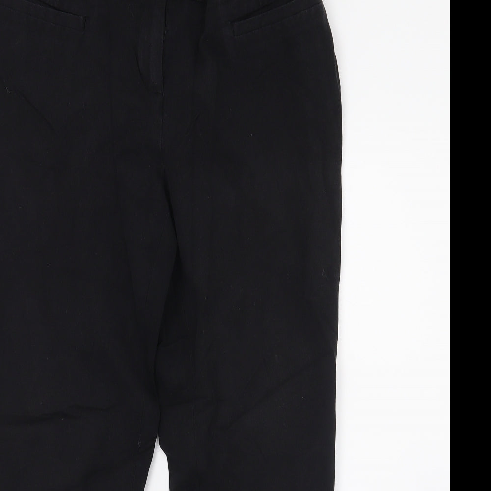 Dalia Womens Black   Capri Trousers Size 14 L22 in