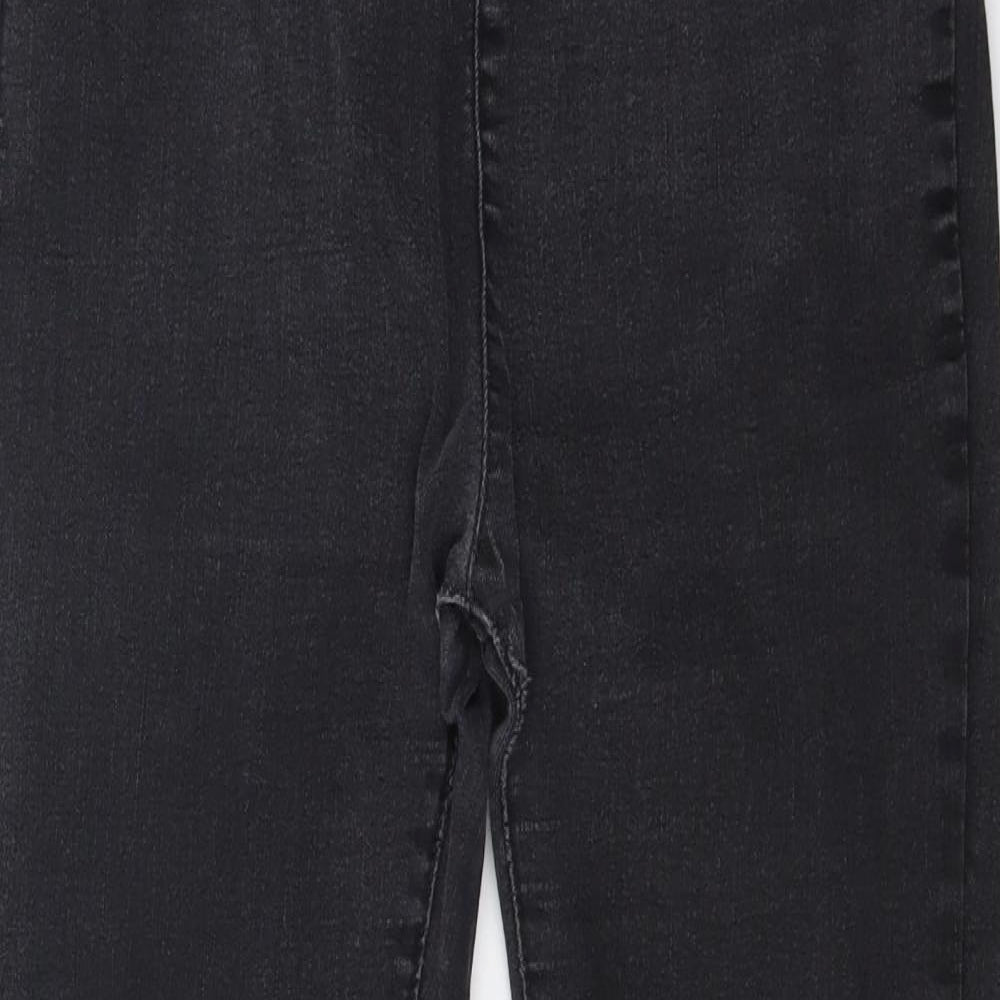 Miss Selfridge Mens Black  Denim Jegging Jeans Size 16 L24 in