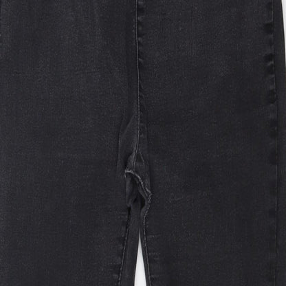 Miss Selfridge Mens Black  Denim Jegging Jeans Size 16 L24 in