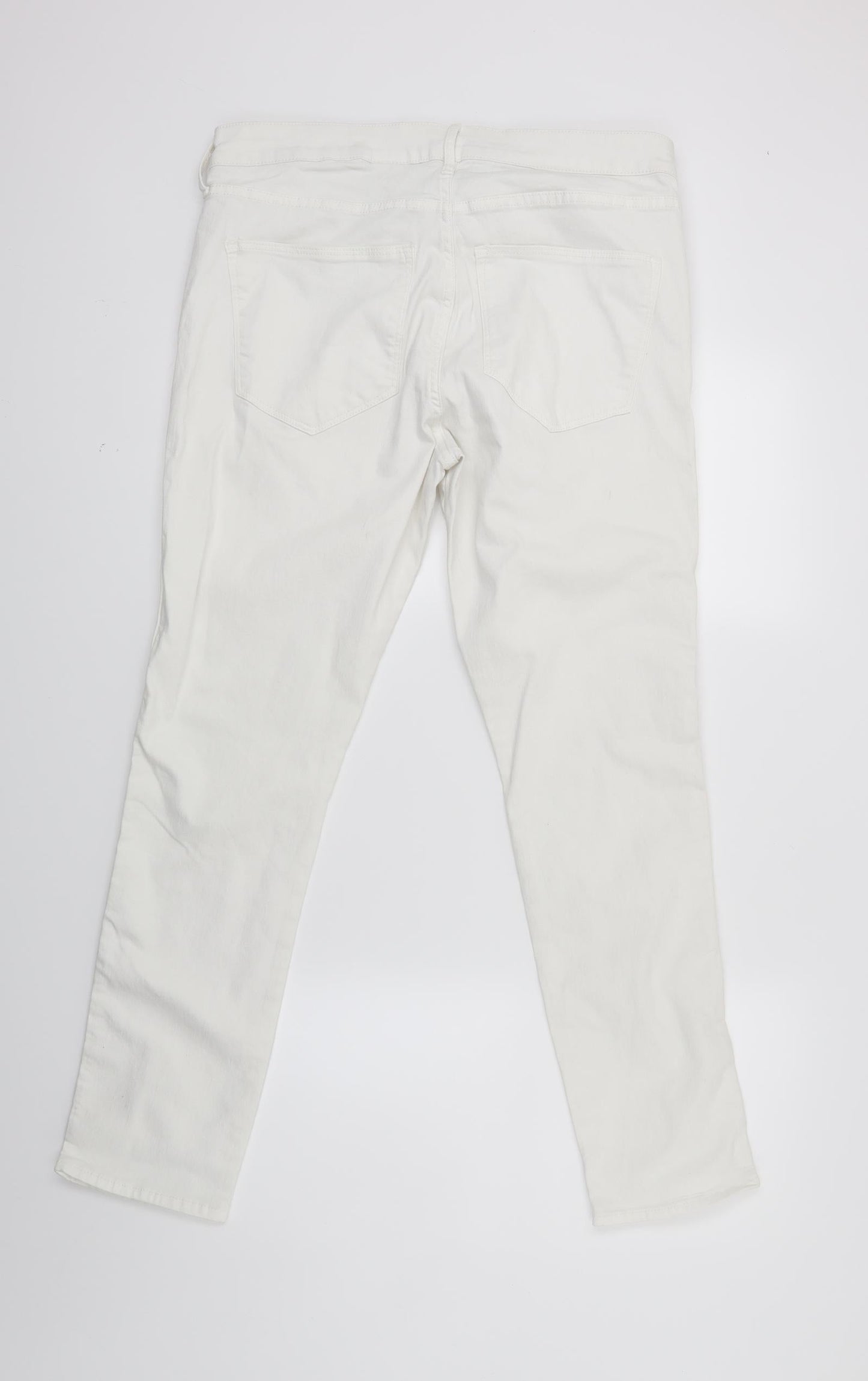 Newlook Womens White  Denim Skinny Jeans Size 32 in L27 in