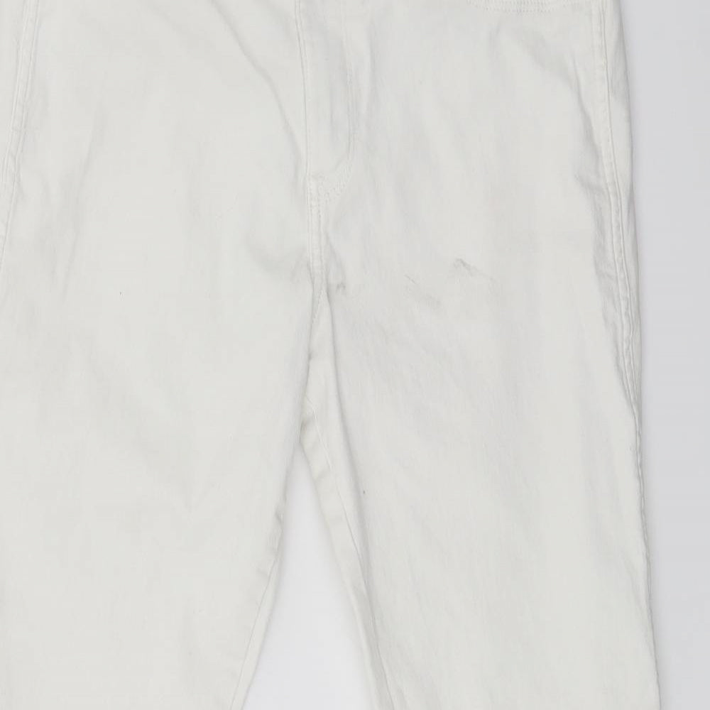 Newlook Womens White  Denim Skinny Jeans Size 32 in L27 in