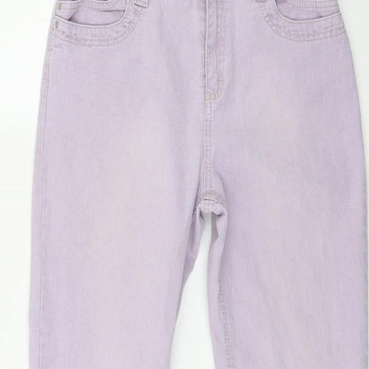 Marks and Spencer Womens Purple  Denim Straight Jeans  L26 in