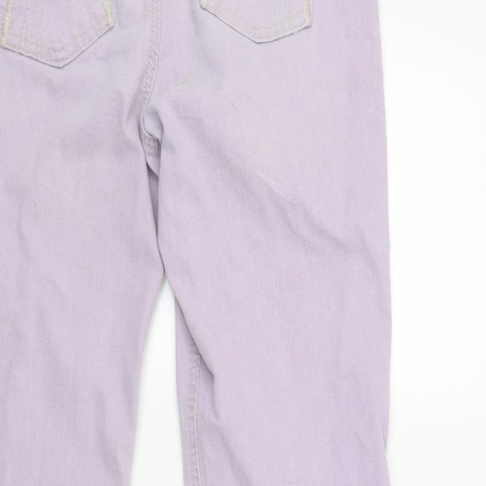 Marks and Spencer Womens Purple  Denim Straight Jeans  L26 in