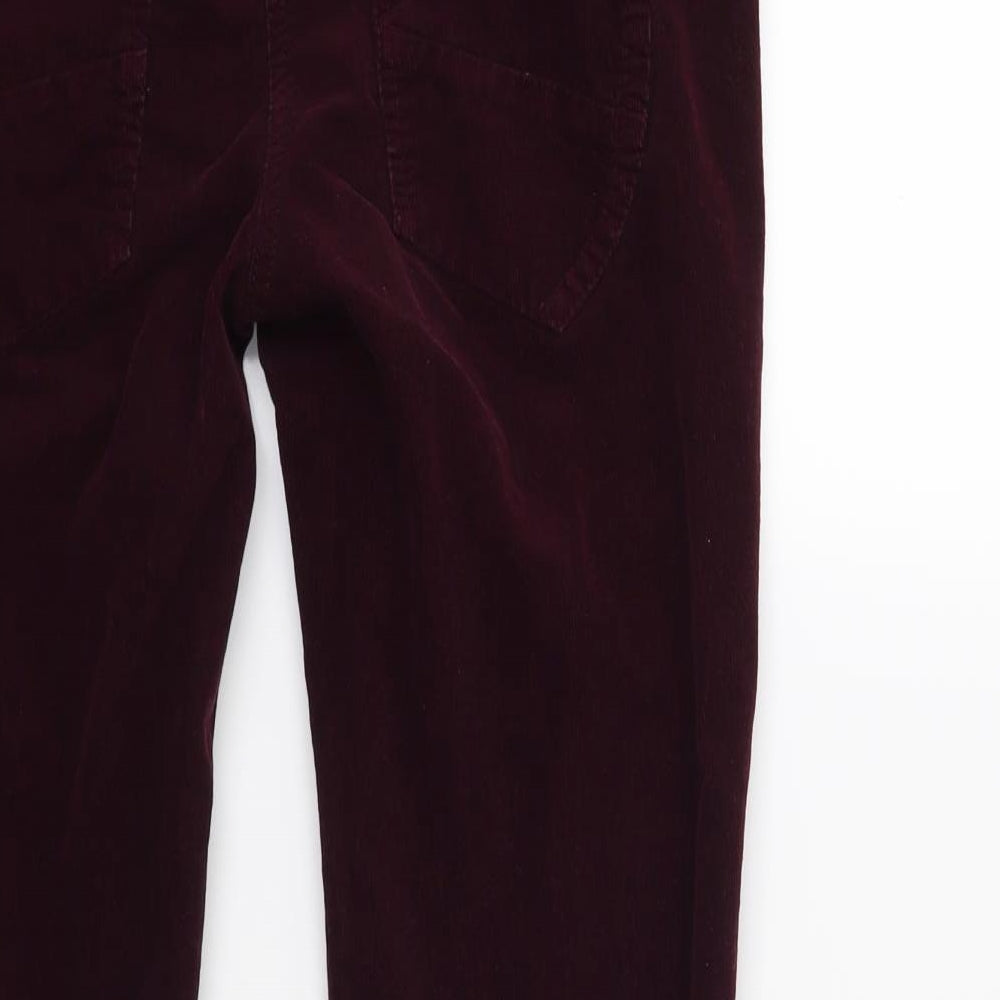 Hannah Montana Womens Red  Corduroy Skinny Jeans Size 8 L25 in