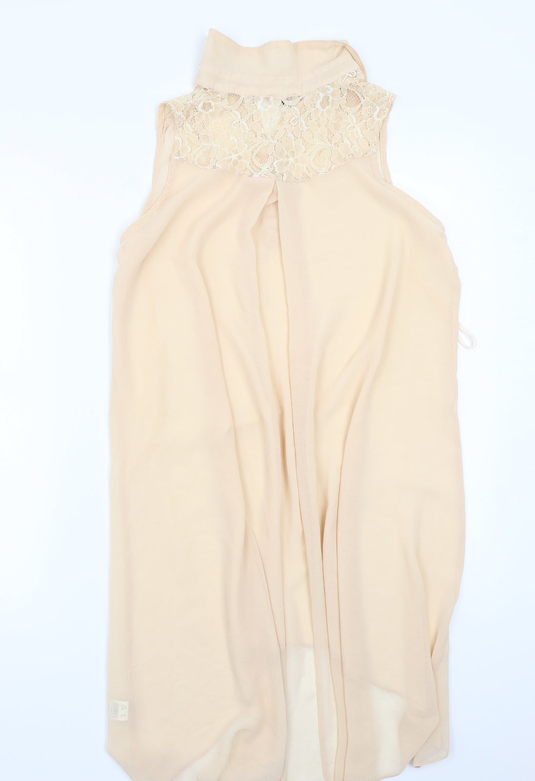 Womens UK Size 10 NEXT Beige Basic Blouse