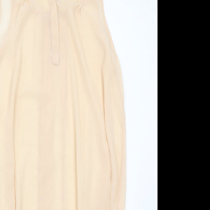 Womens UK Size 10 NEXT Beige Basic Blouse