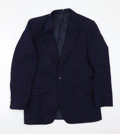 Mens UK Size 38 Marks and Spencer Regular Blue Suit Jacket