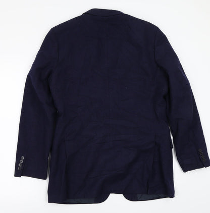 Mens UK Size 38 Marks and Spencer Regular Blue Suit Jacket