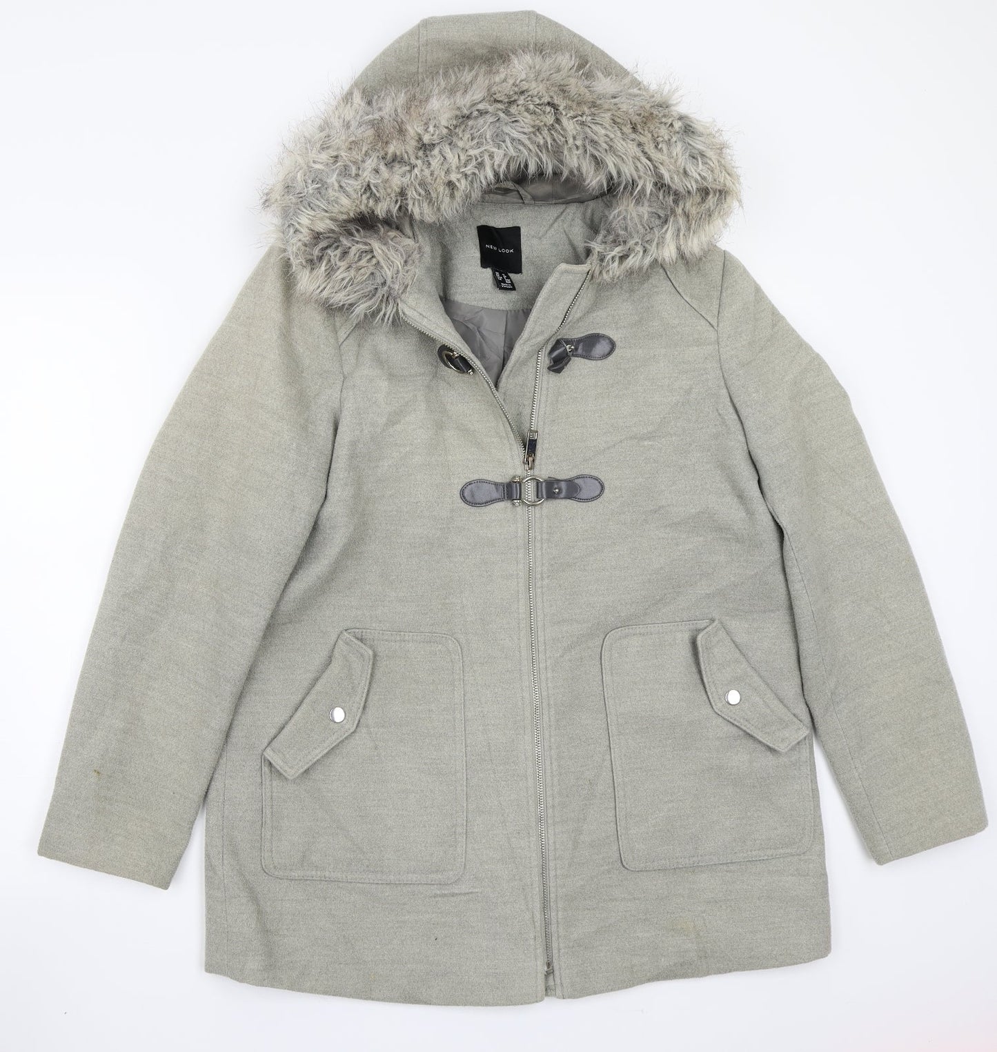 Newlook Womens Grey   Jacket Coat Size 12