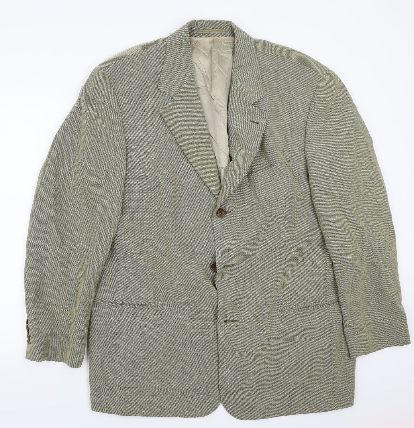 Mens UK Size  Preworn Regular Beige Suit Jacket