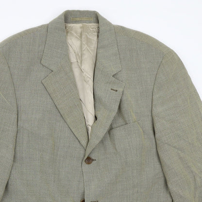 Mens UK Size  Preworn Regular Beige Suit Jacket