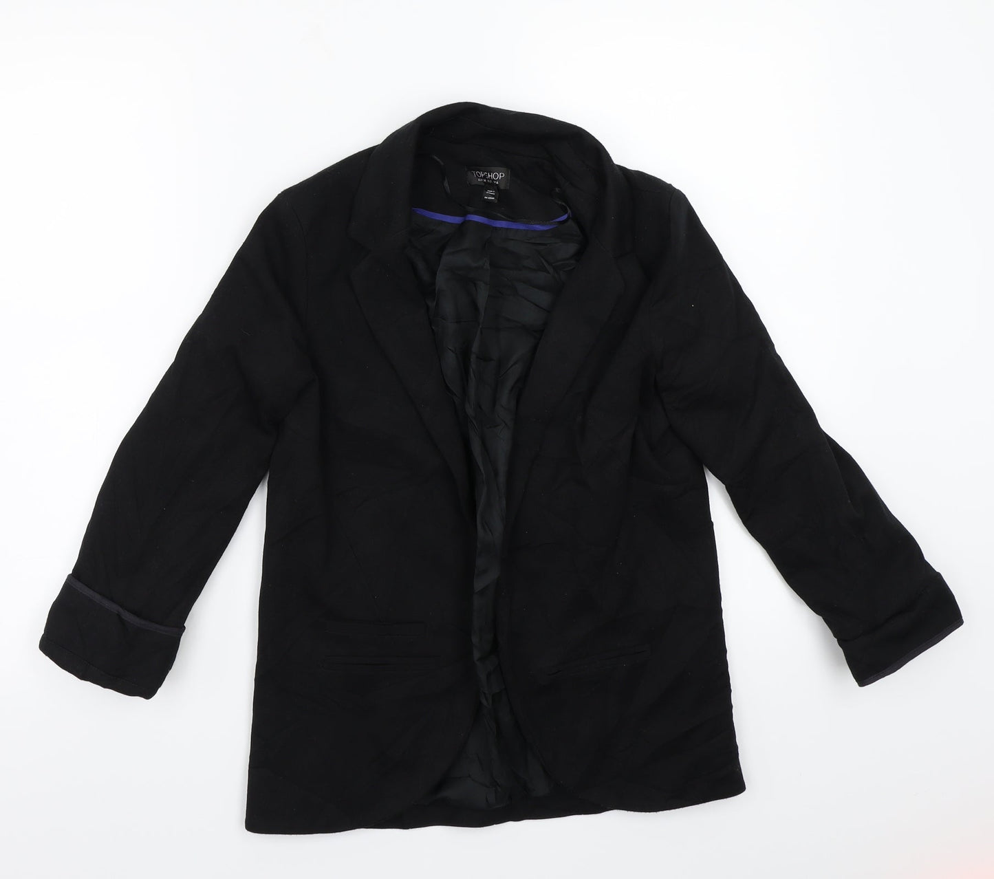 Womens UK Size 8 Topshop Black Jacket