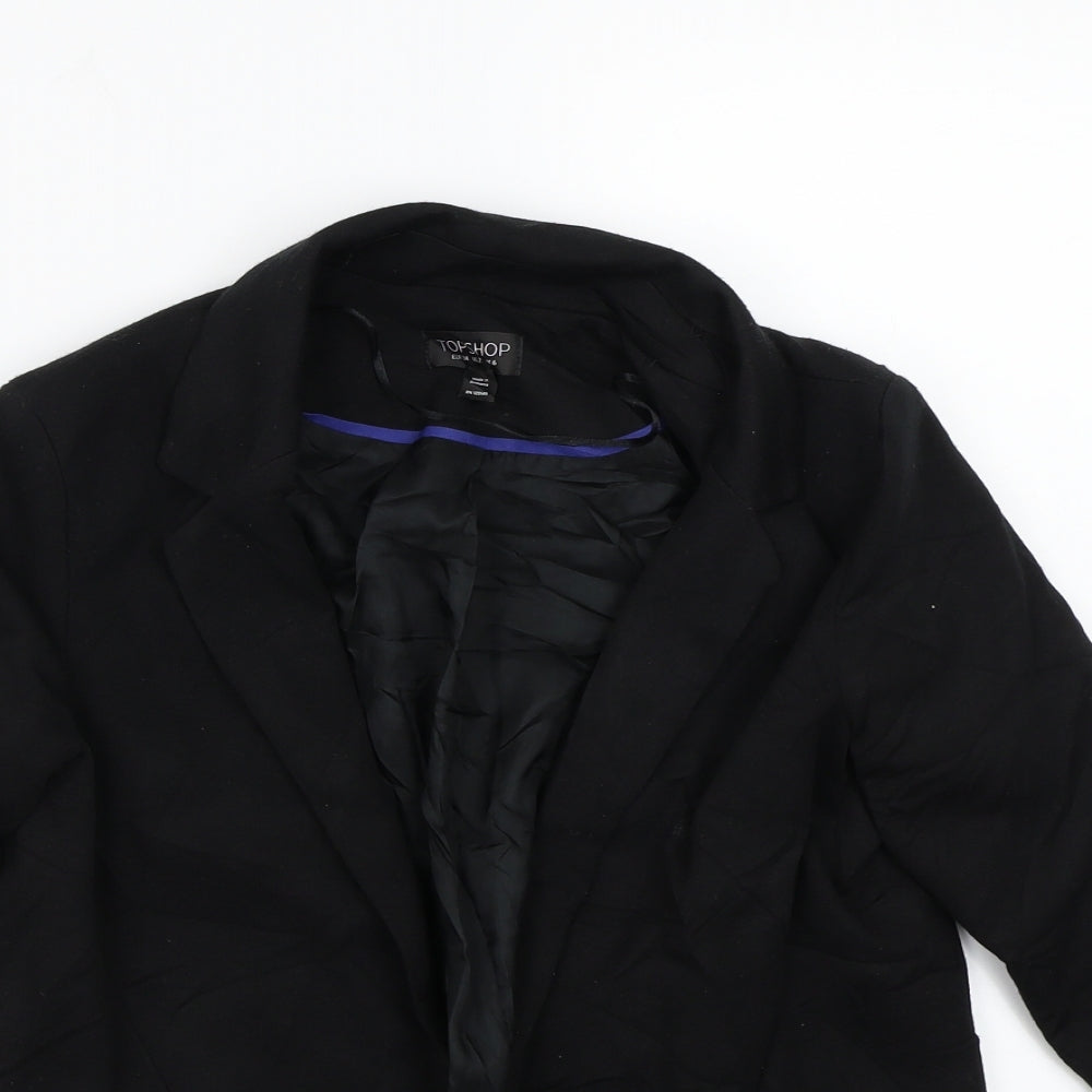 Womens UK Size 8 Topshop Black Jacket