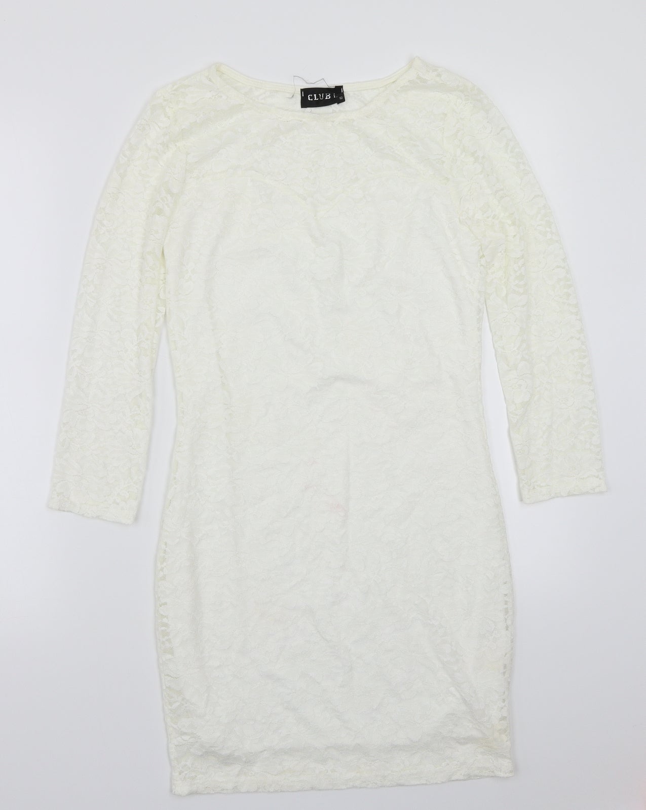 Club L Womens White   A-Line  Size 10