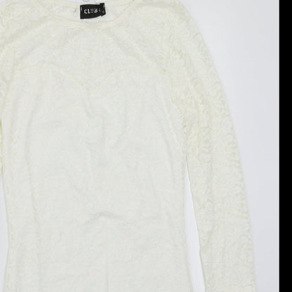 Club L Womens White   A-Line  Size 10