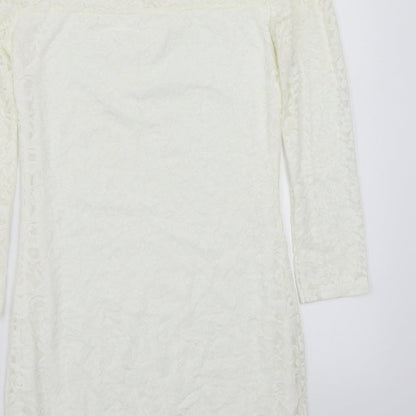 Club L Womens White   A-Line  Size 10