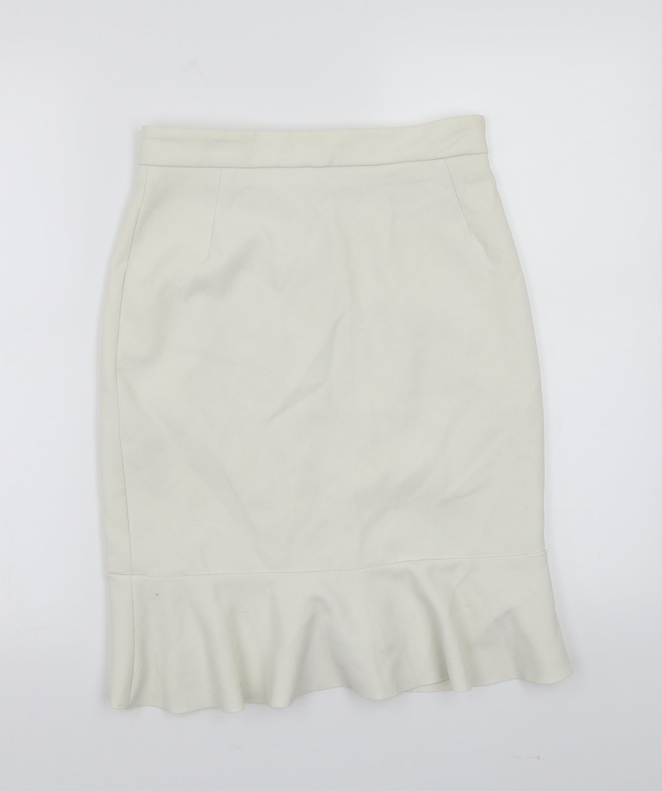 H&M Womens White   A-Line Skirt Size 6