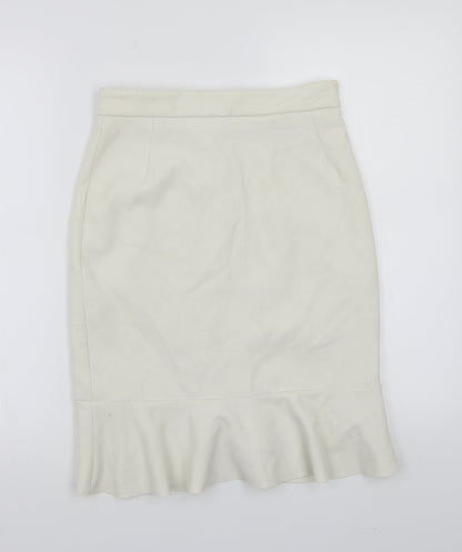 H&M Womens White   A-Line Skirt Size 6