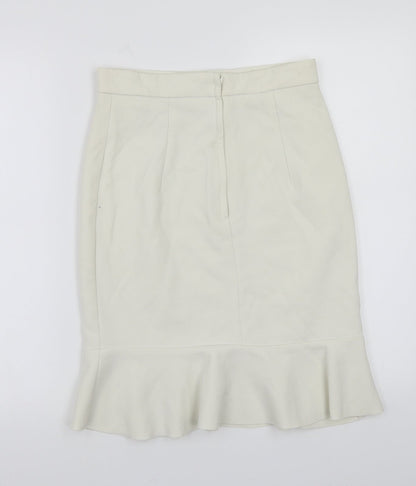 H&M Womens White   A-Line Skirt Size 6