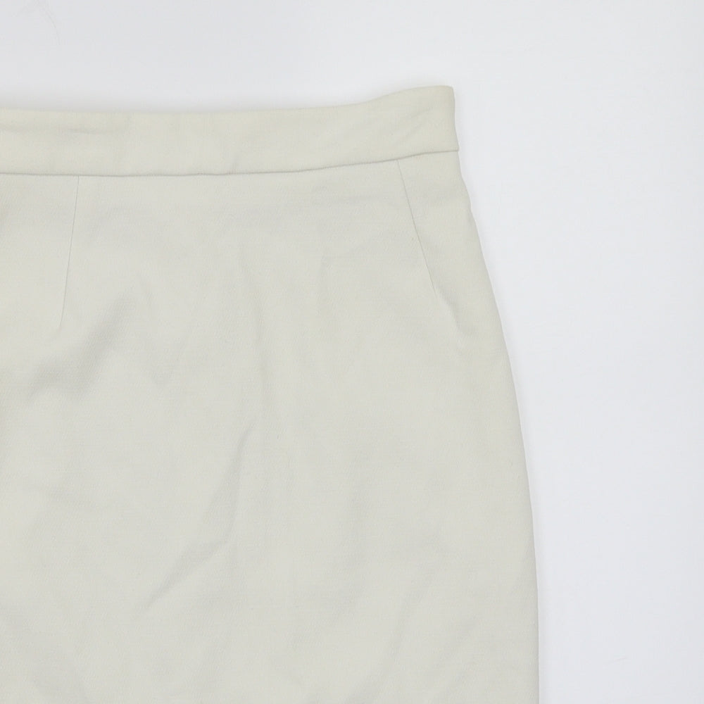 H&M Womens White   A-Line Skirt Size 6