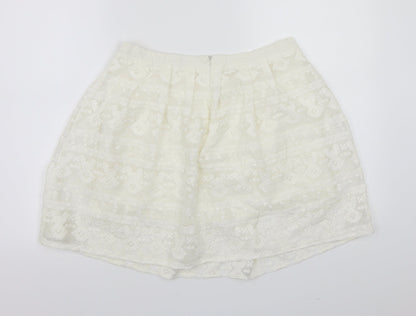 yfl Womens White   A-Line Skirt Size 12