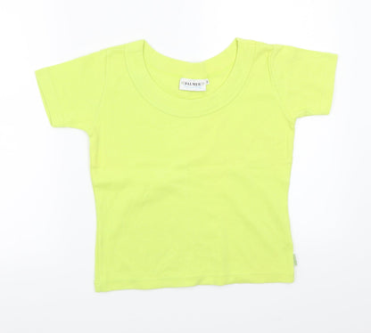 Womens UK Size 2 Falmer Green Basic T-Shirt