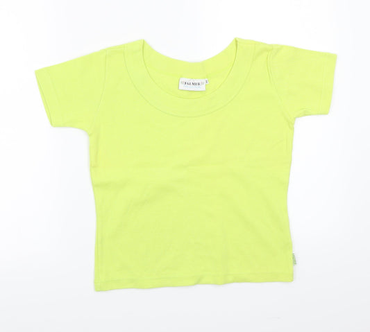 Womens UK Size 2 Falmer Green Basic T-Shirt