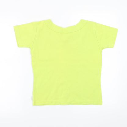 Womens UK Size 2 Falmer Green Basic T-Shirt